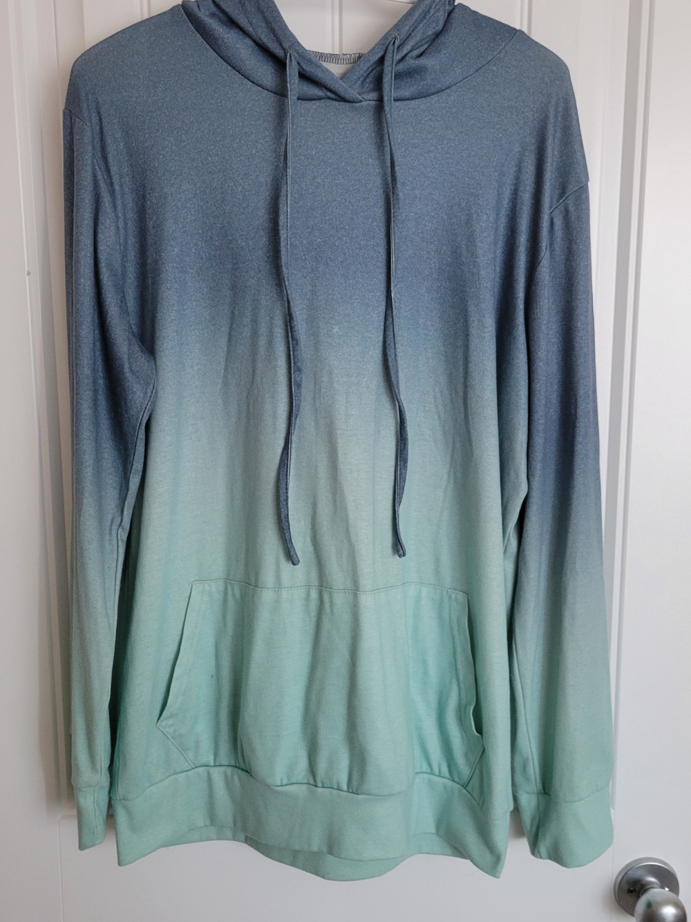 Ombre Blue Pullover Hoodie